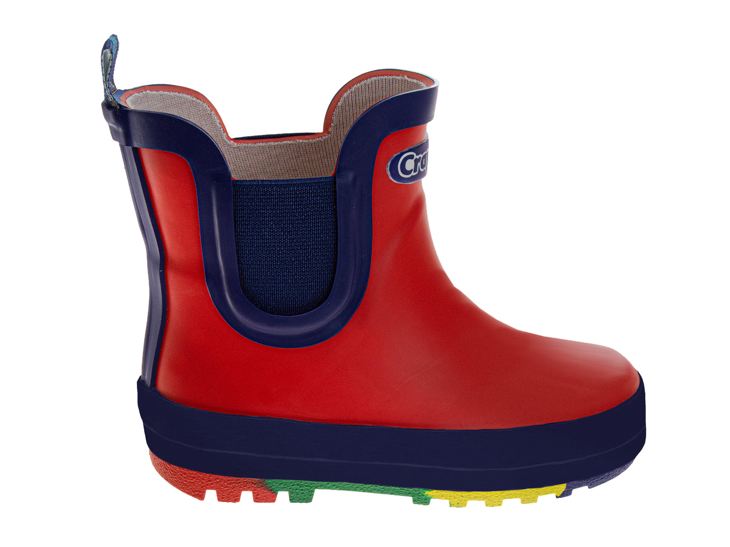 Crayola™ Kids Solid Rain Boots Waterproof Pull On Rubber Boots with Elastic Side Panels (Toddler/Little Kids)