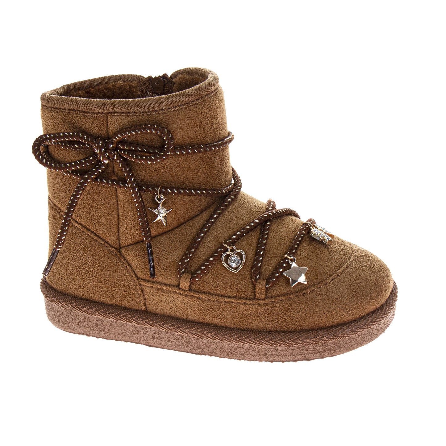 Kensie Girl Cozy Winter Boots Ã¢â‚¬â€œ Girls Faux Fur Charm Fashion Boots with Slip-On Style (Little Kid/Big Kid)