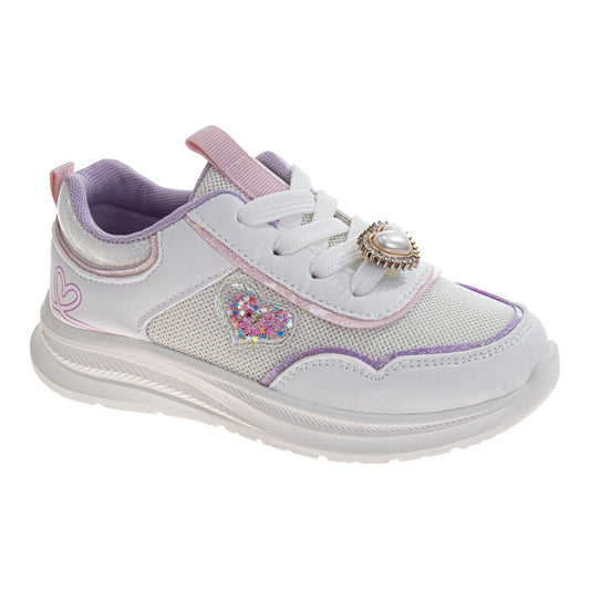 Kensie Girl Fashion Sneakers Ã¢â‚¬â€œ Girls Lace-Up Casual Running Shoes with Cushioned Sole (Little Kid/Big Kid)