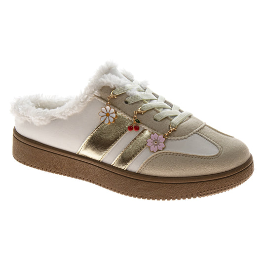Kensie Girl Faux Fur Sneakers Ã¢â‚¬â€œ Girls Charm Fashion Shoes with Lace-Up Style (Litte Kid/Big Kid)
