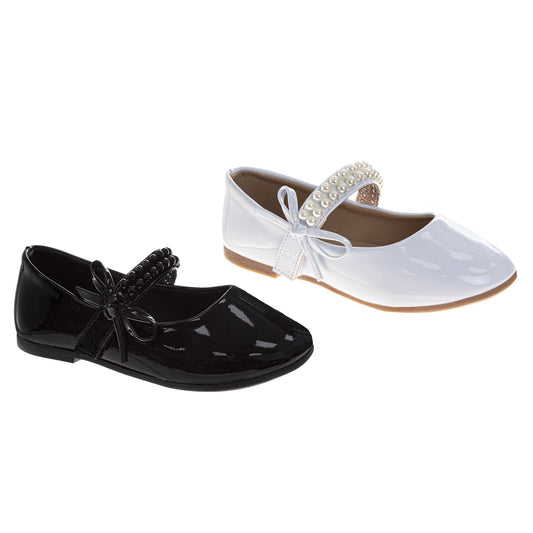 Kensie Girl Ballet Flats â€“ Girls Bow Dress Shoes with Classic Slip-On Style (Little Kid/Big Kid)