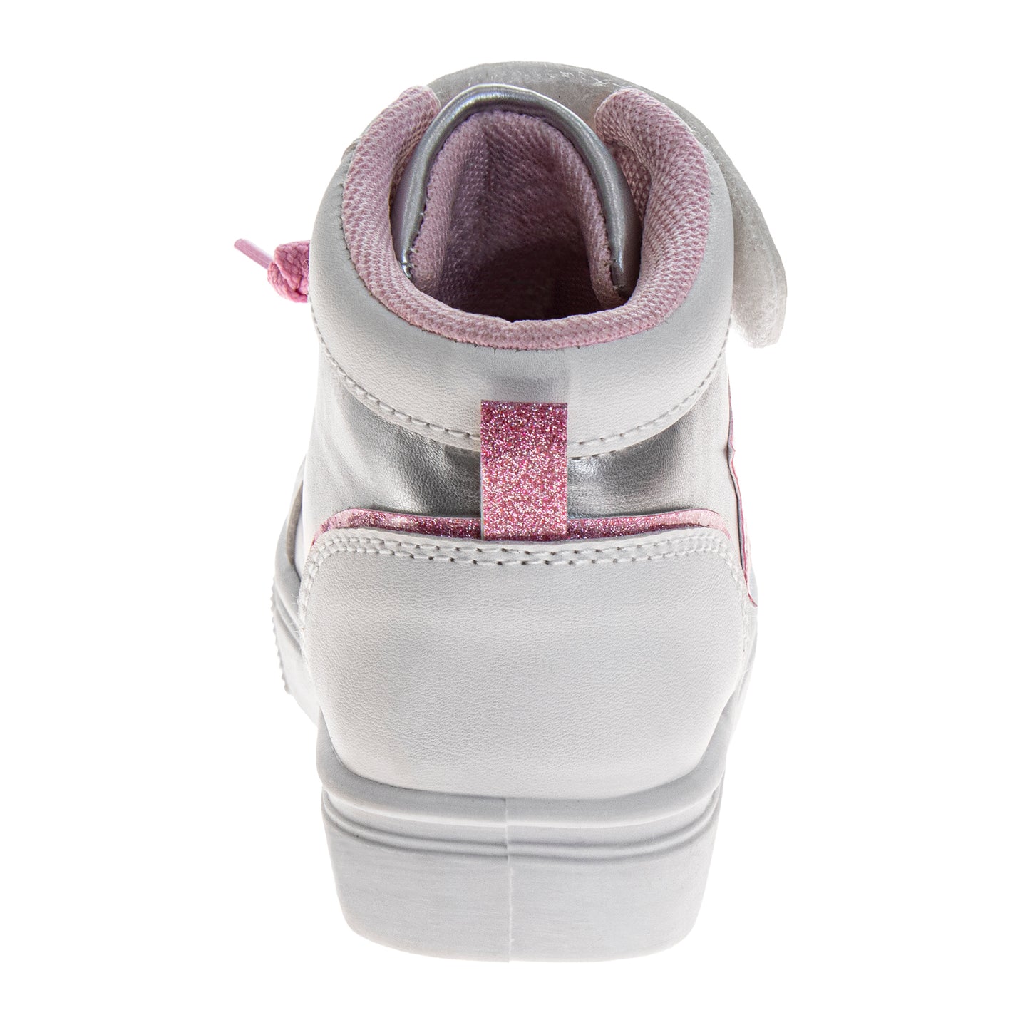 Kensie Girl High-Top Sneakers â€“ Girls Glitter Star Fashion Shoes with Hook-and-Loop Strap (Toddler/Little Kid)