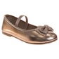 Laura Ashley Mary Jane Flats Ã¢â‚¬â€œ Girls Metallic Dress Shoes with Strap Closure (Little Kid/Big Kid)