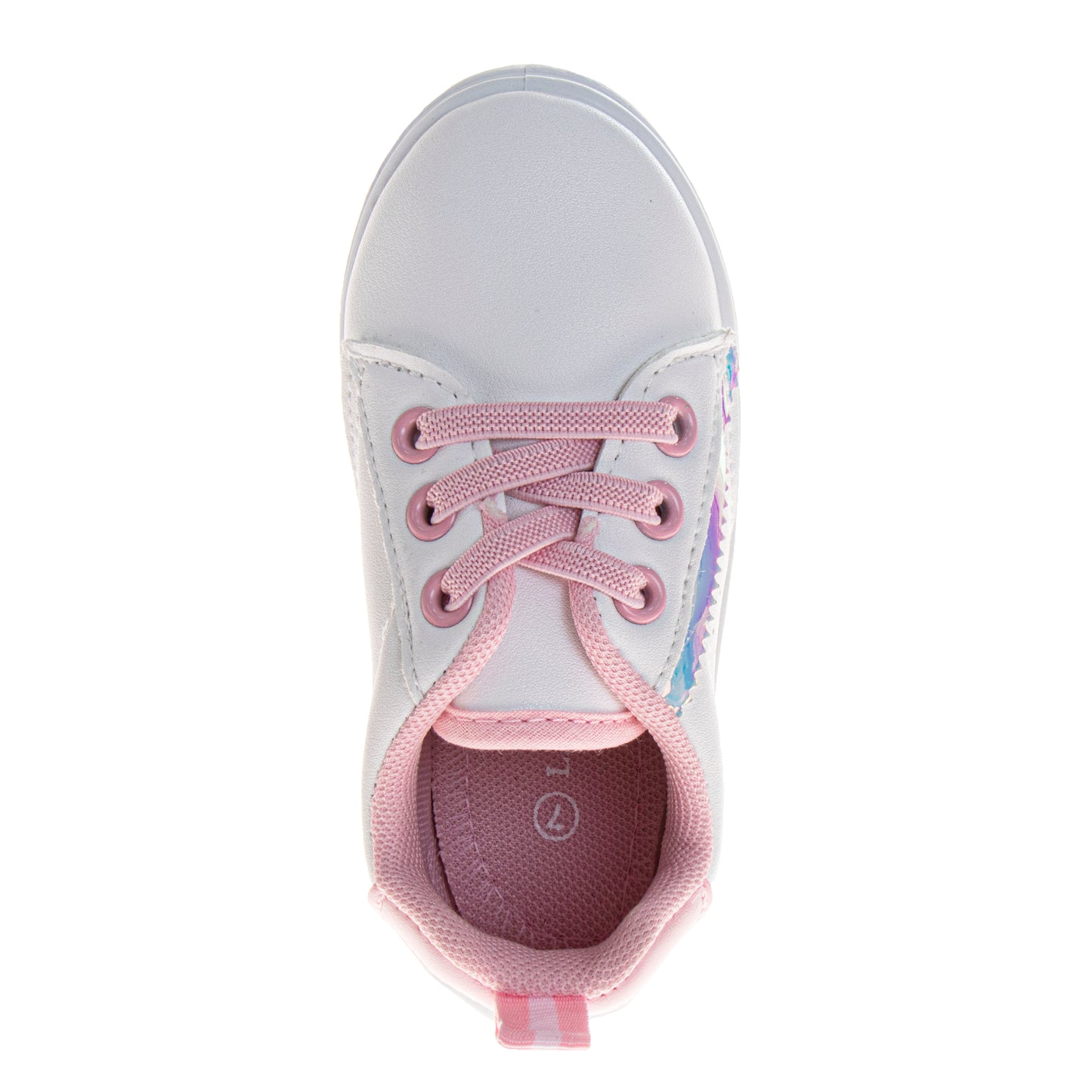 Laura Ashley Fashion Sneakers Ã¢â‚¬â€œ Girls Hook-and-Loop Star Casual Shoes with Rainbow Charm Detail (Toddler) (Copy)