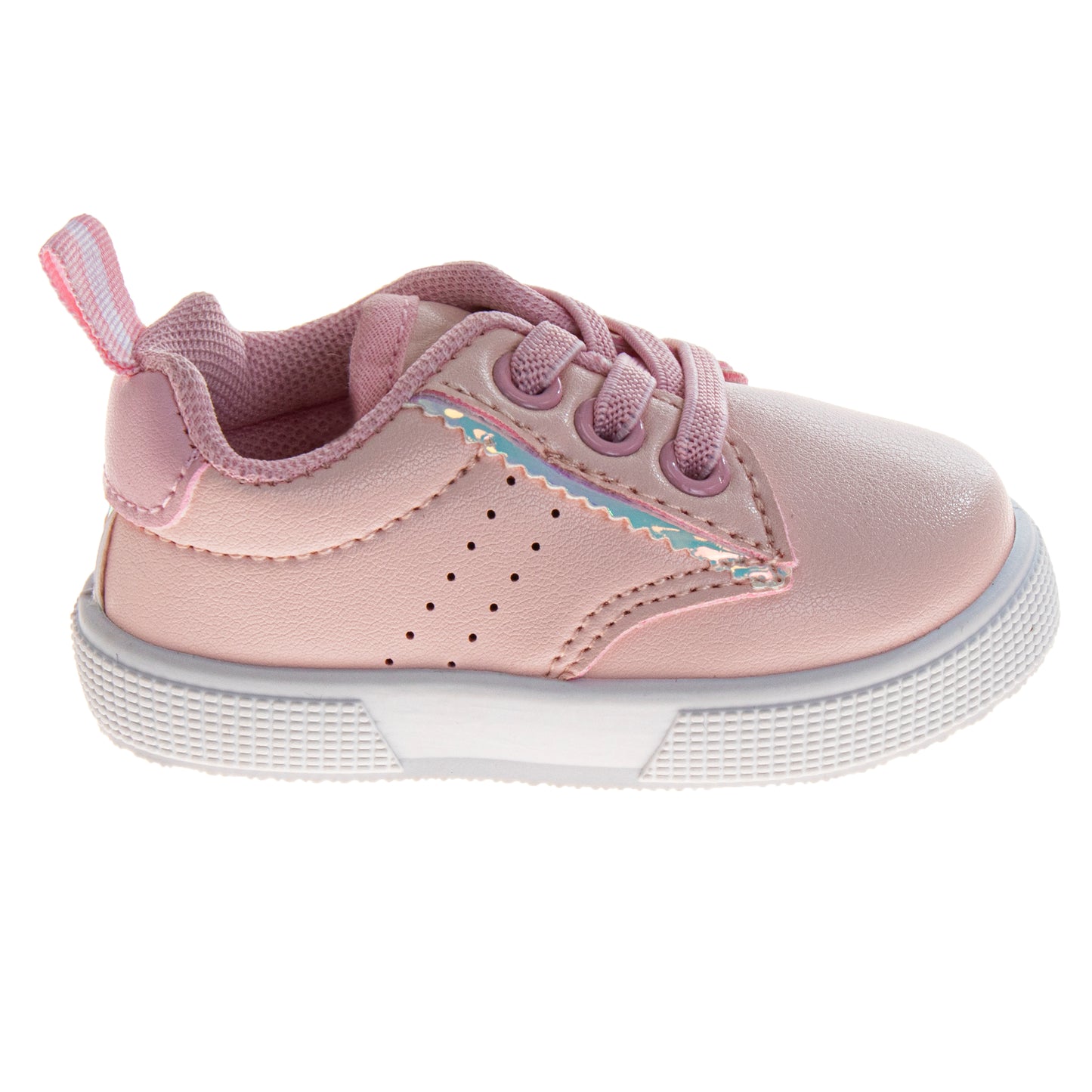 Laura Ashley Fashion Sneakers Ã¢â‚¬â€œ Girls Hook-and-Loop Star Casual Shoes with Rainbow Charm Detail (Toddler) (Copy)