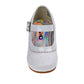 Josmo Girls Dress Mary Jane Wedding Party Heels Ballerina Flower Shoes with Hook and Loop Buckle (Toddlers / Little Kids)