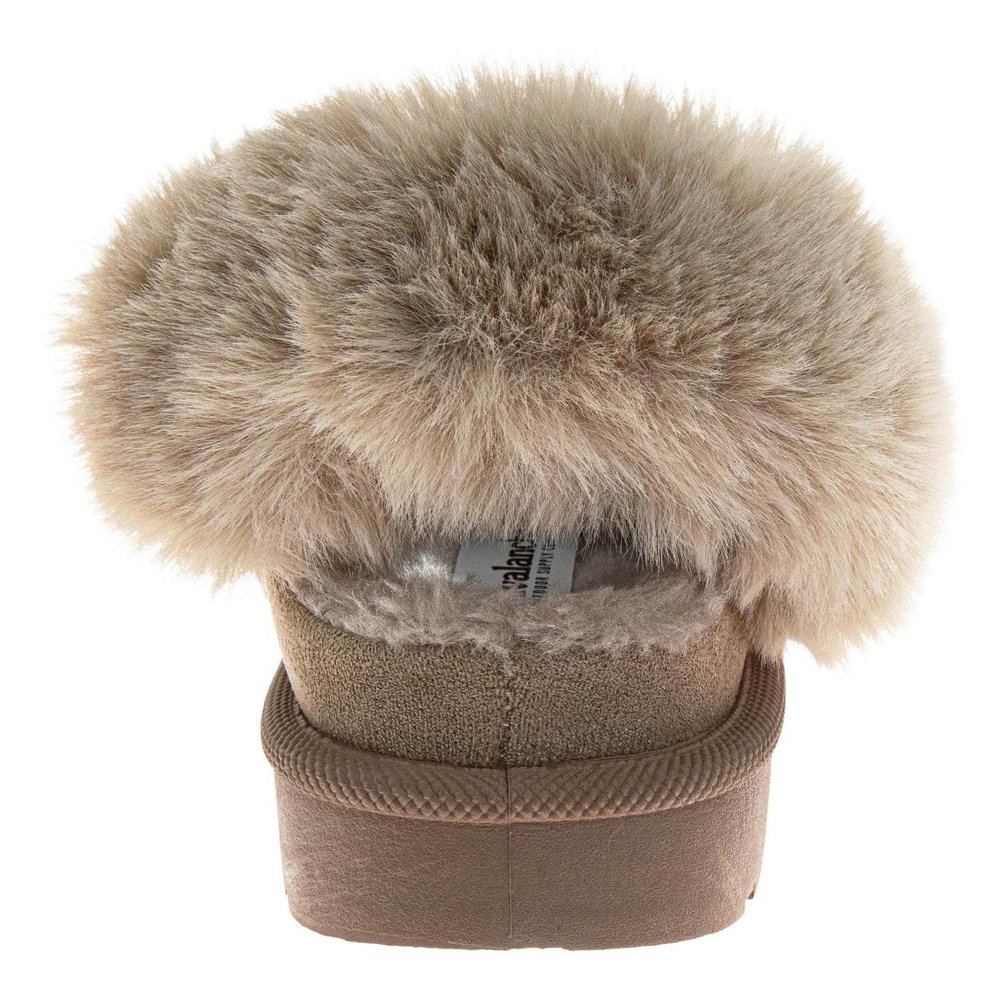 Avalanche Women's Faux Suede Clog Slippers, Plush Faux Fur House Shoes with Non-Slip Sole (Ladies)