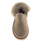 Avalanche Women's Faux Suede Clog Slippers, Plush Faux Fur House Shoes with Non-Slip Sole (Ladies)