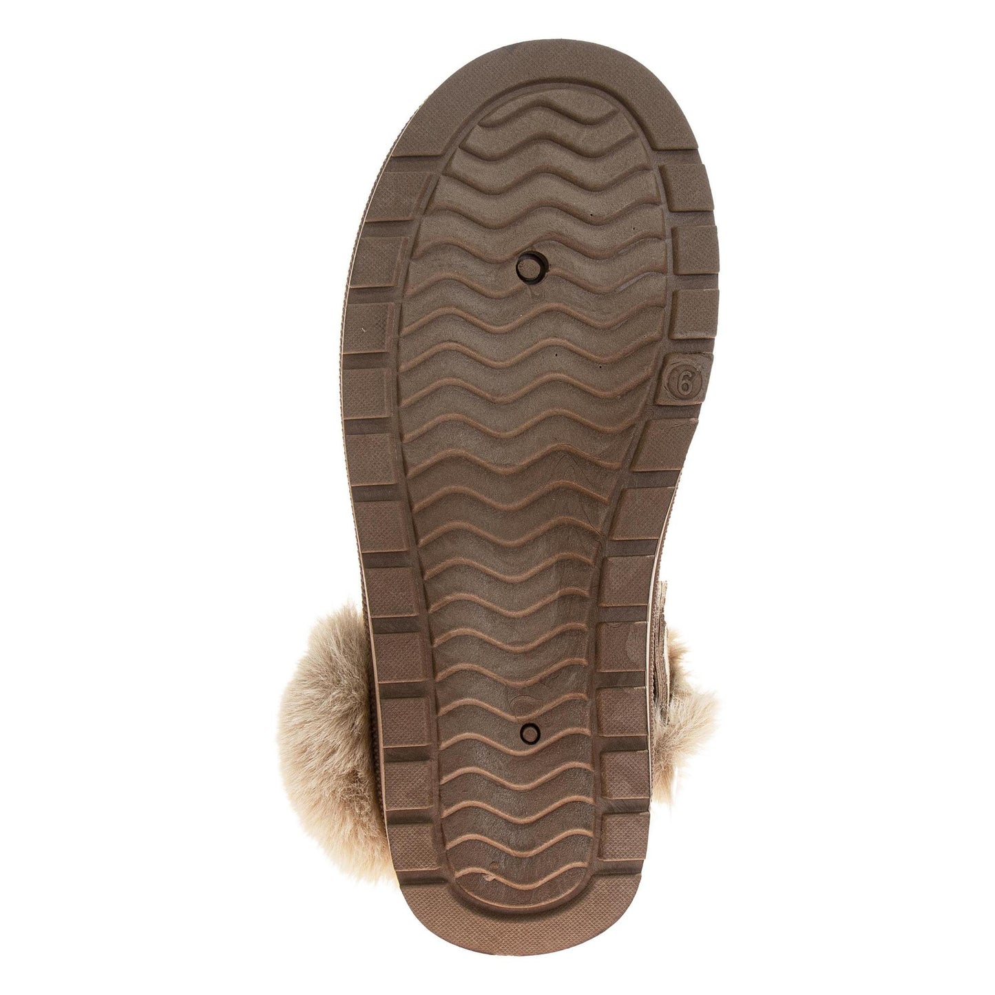 Avalanche Women's Faux Suede Clog Slippers, Plush Faux Fur House Shoes with Non-Slip Sole (Ladies)