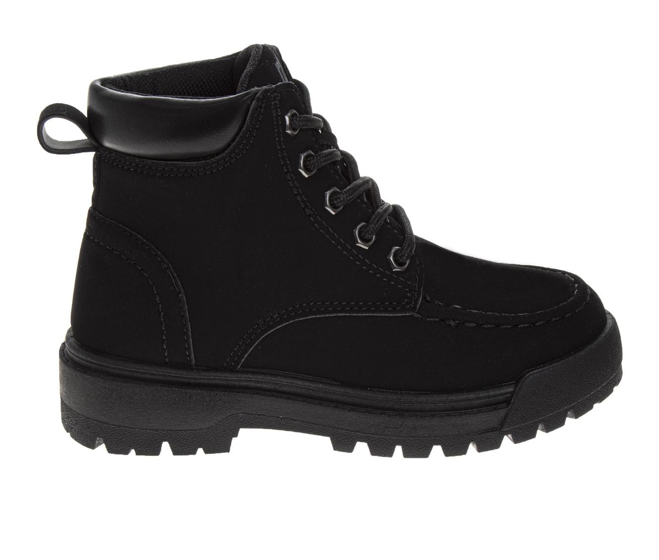 Avalanche Boys' Lace-Up Work Boots Durable Rugged Outdoor Hiking Boots with High-Traction Sole (Little Kid / Big Kid)