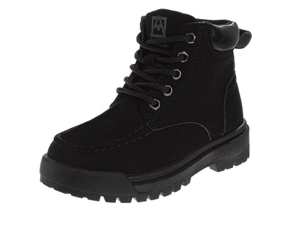 Avalanche Boys' Lace-Up Work Boots Durable Rugged Outdoor Hiking Boots with High-Traction Sole (Little Kid / Big Kid)
