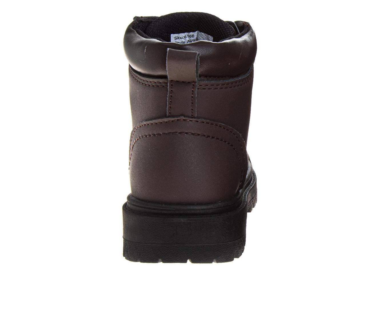 Avalanche Boys' Lace-Up Work Boots Durable Rugged Outdoor Hiking Boots with High-Traction Sole (Little Kid / Big Kid)