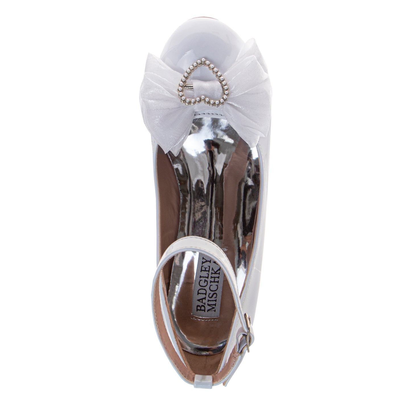 Badgley Mischka Girls' Double Ankle Strap Dress Shoes. (Little Kids/Big Kids)