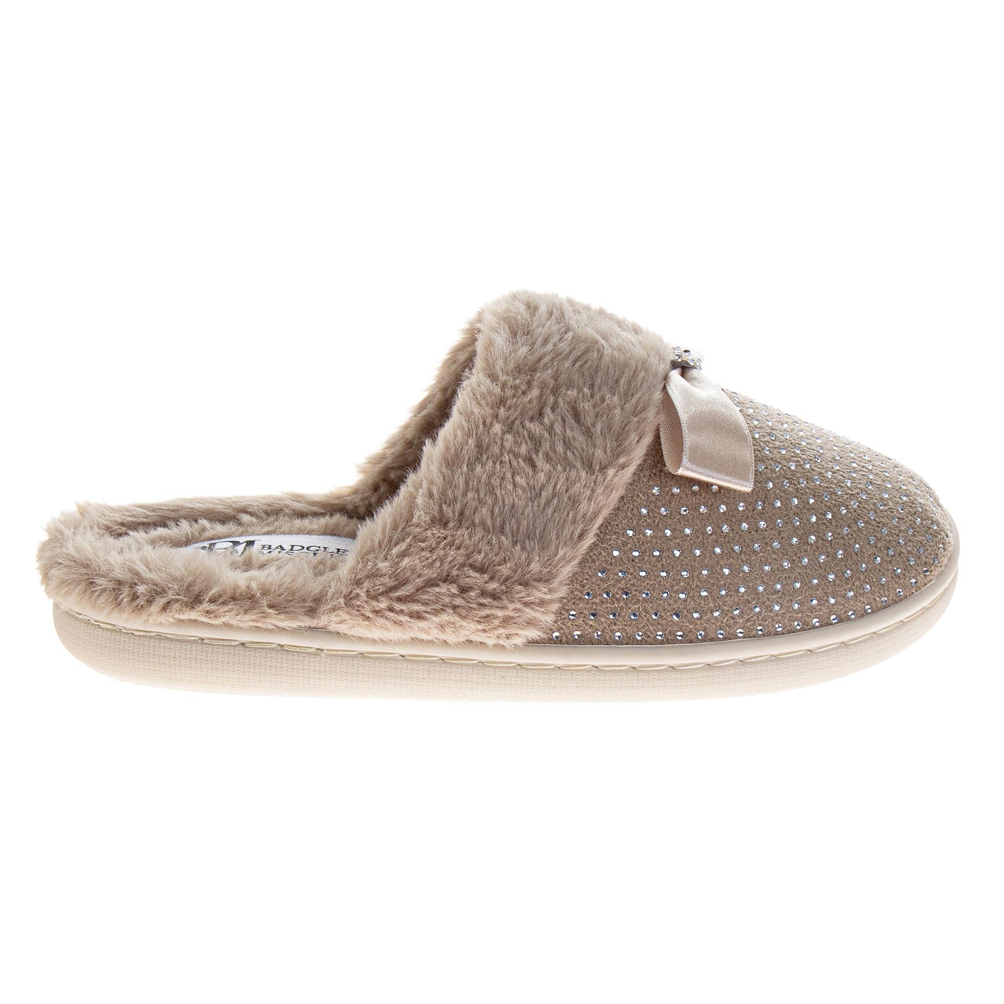 Badgley Mischka Women Rhinestone Slippers (Adults)