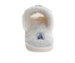 Badgley Mischka Women’s Plush Slippers Cozy Faux Fur Open-Toe House Slippers with Bow Detail (Adults)
