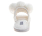 Badgley Mischka Women’s Plush Pom-Pom Slippers  Cozy Open-Toe Slide House Shoes (Adults)