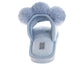 Badgley Mischka Women’s Plush Pom-Pom Slippers  Cozy Open-Toe Slide House Shoes (Adults)