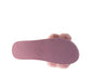 Badgley Mischka Women’s Plush Pom-Pom Slippers  Cozy Open-Toe Slide House Shoes (Adults)