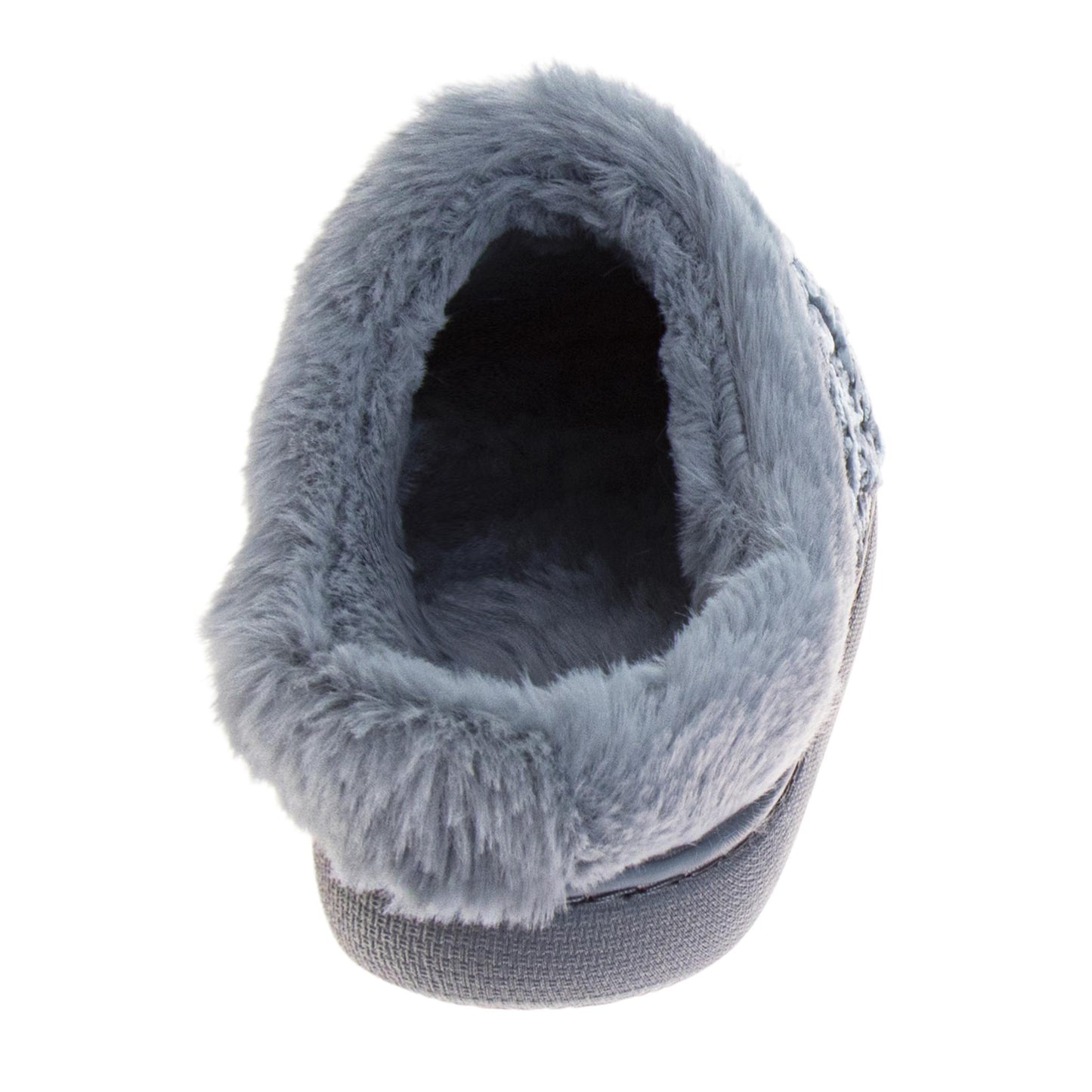 Badgley Mischka Women’s Knit House Slippers, Plush Lined Slip-On (Adults)
