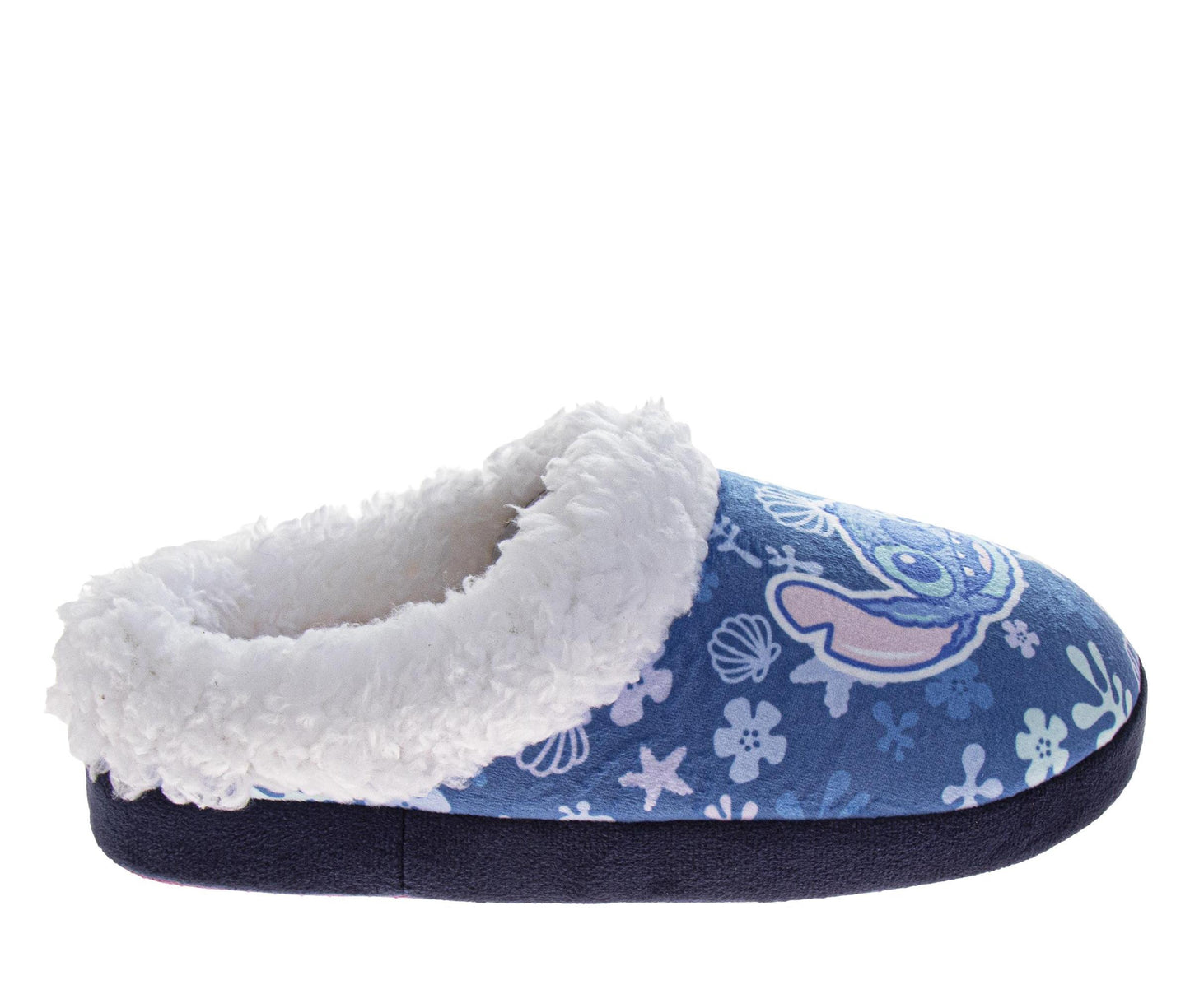Disney Lilo & Stitch Girls' Plush House Slippers, Soft Cozy Indoor Slippers Featuring Stitch & Angel (Toddler/Little Kid)