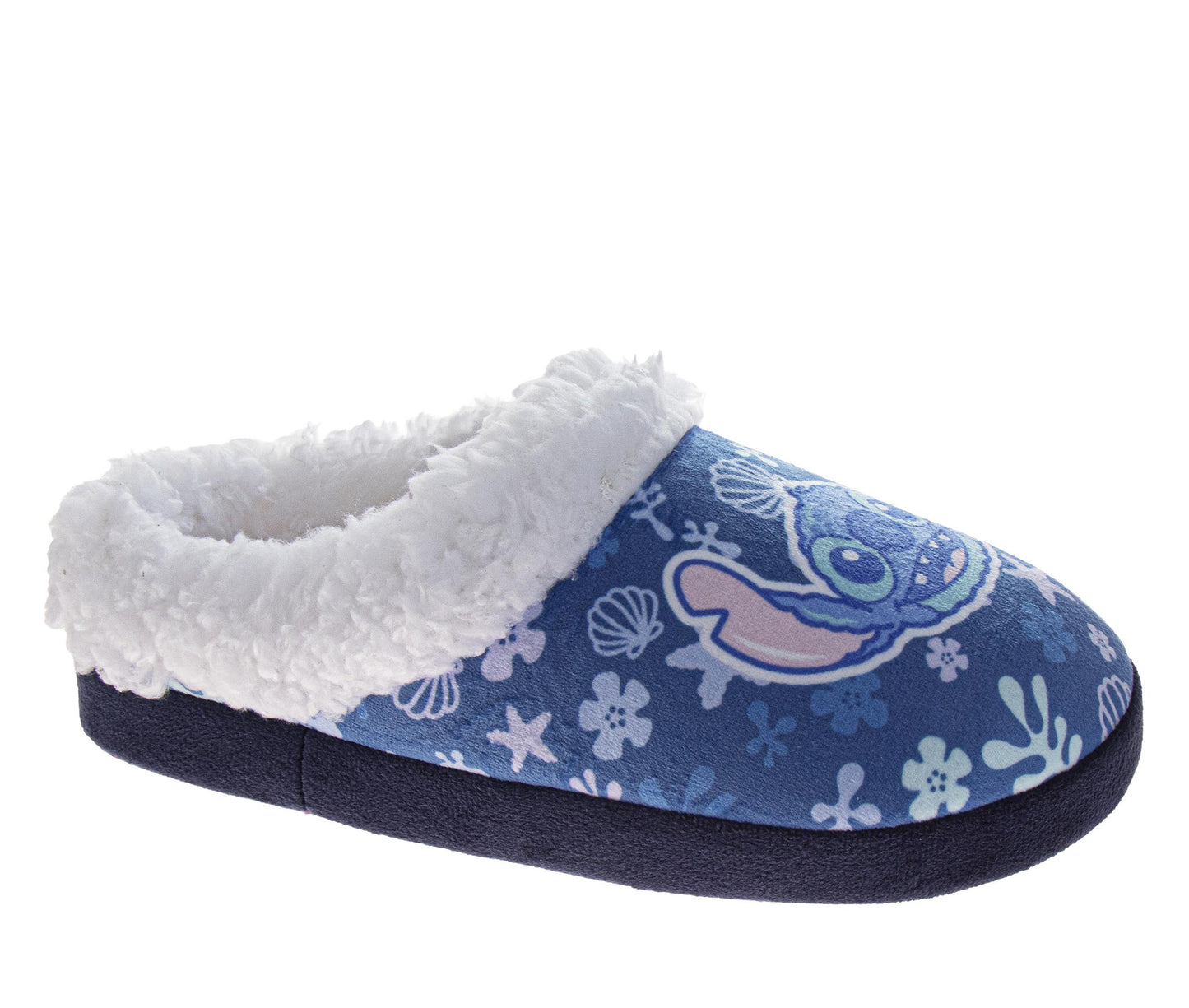 Disney Lilo & Stitch Girls' Plush House Slippers, Soft Cozy Indoor Slippers Featuring Stitch & Angel (Toddler/Little Kid)