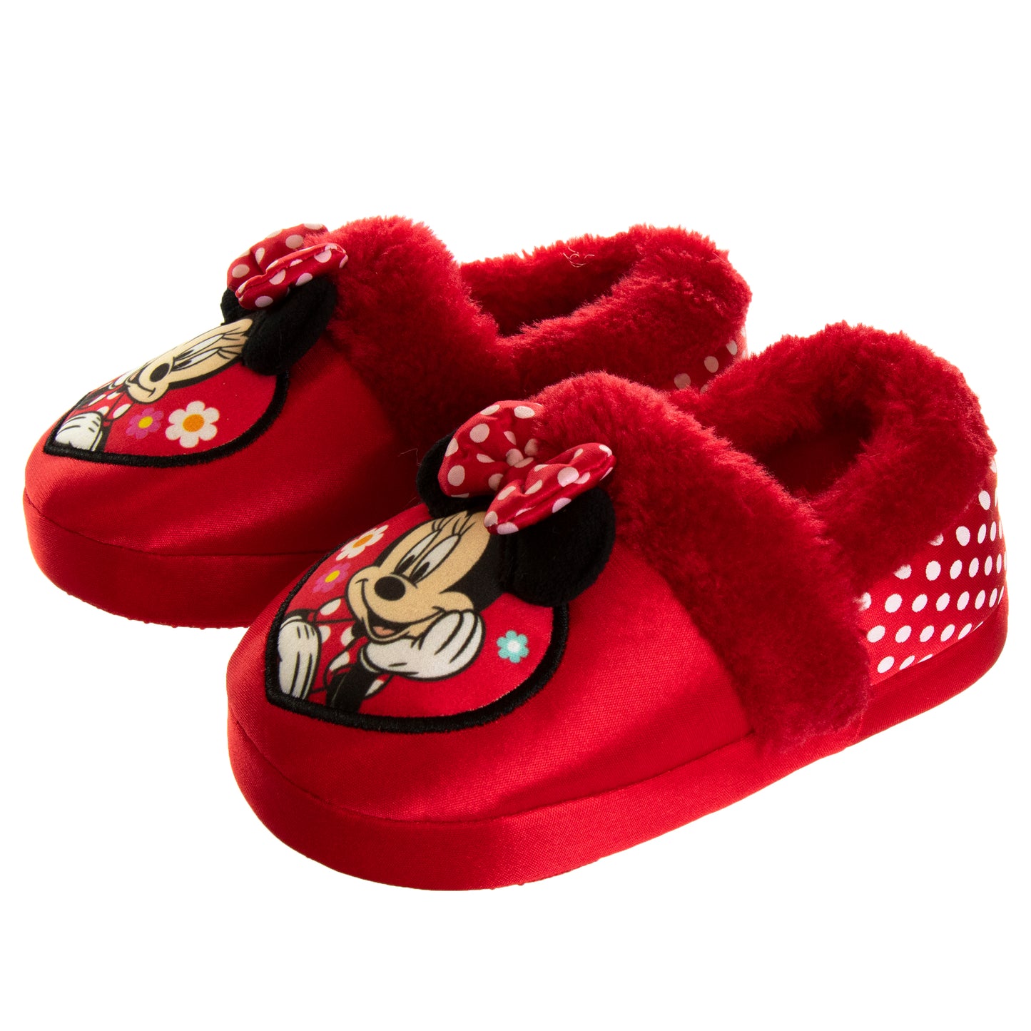 Minnie Mouse Toddler Dual Sizes Girls Minnie Slippers