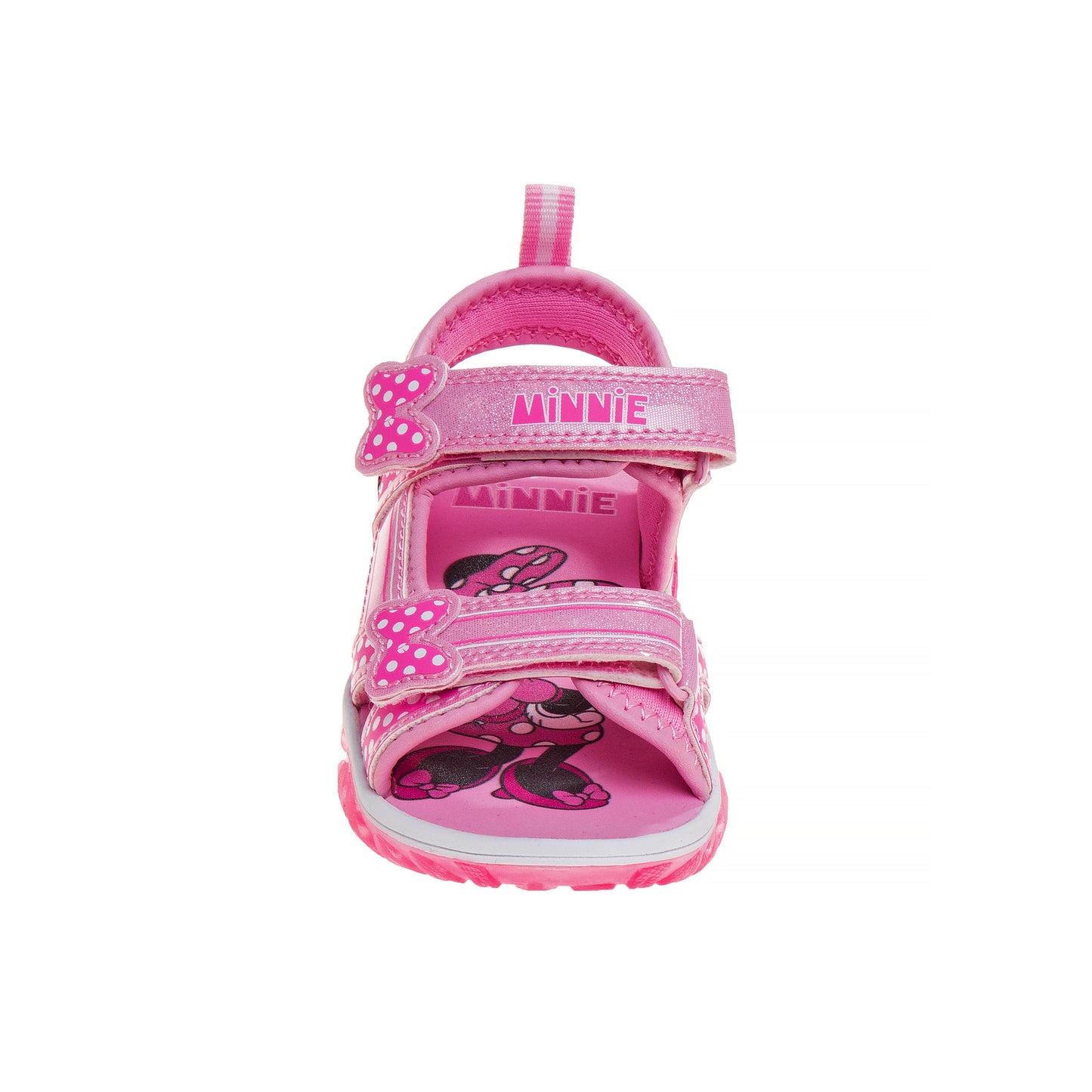 Disney Minnie Mouse Girls' Light-Up Sandals - Fun, Colorful, and Comfortable Footwear (Toddler – Little Kid)