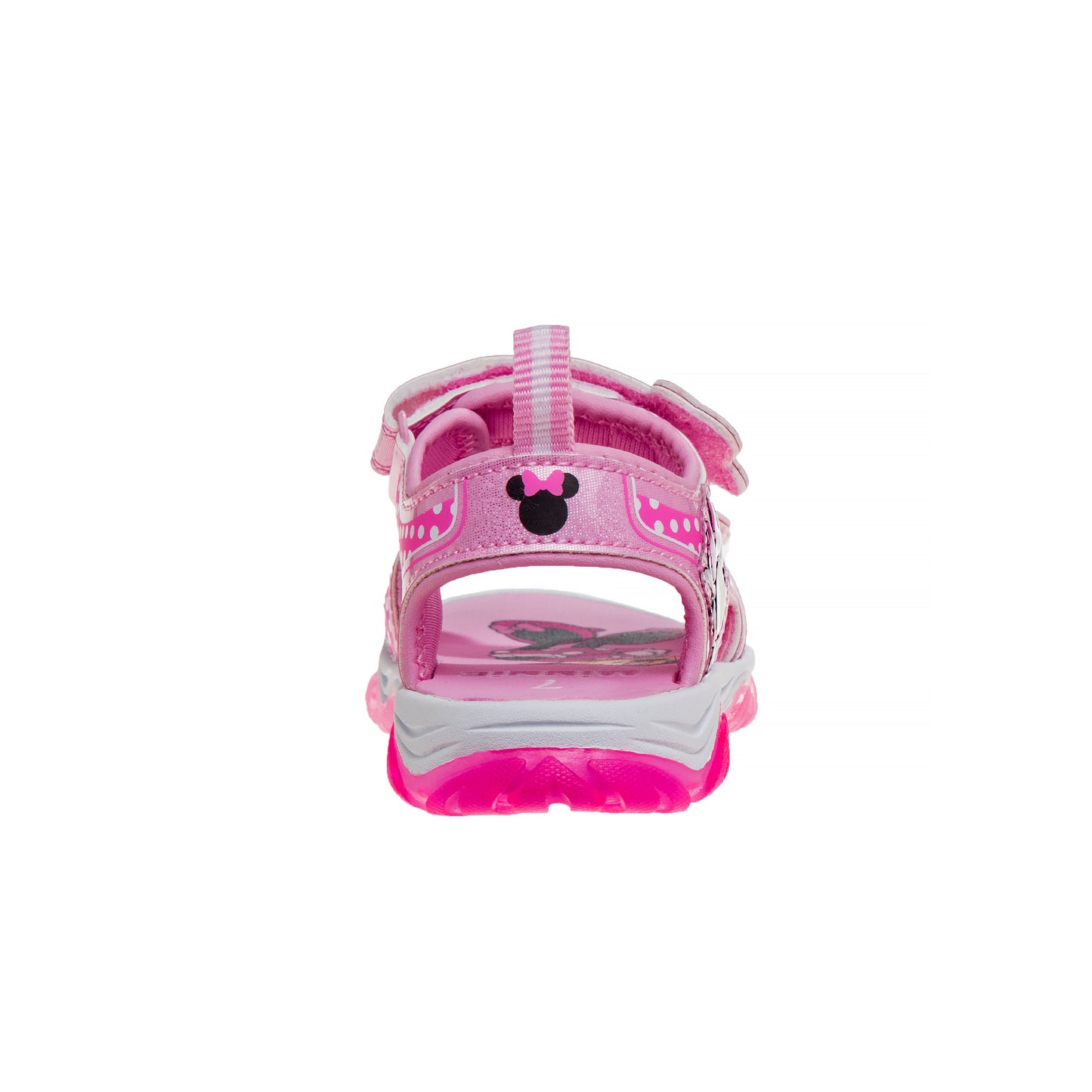 Disney Minnie Mouse Girls' Light-Up Sandals - Fun, Colorful, and Comfortable Footwear (Toddler – Little Kid)