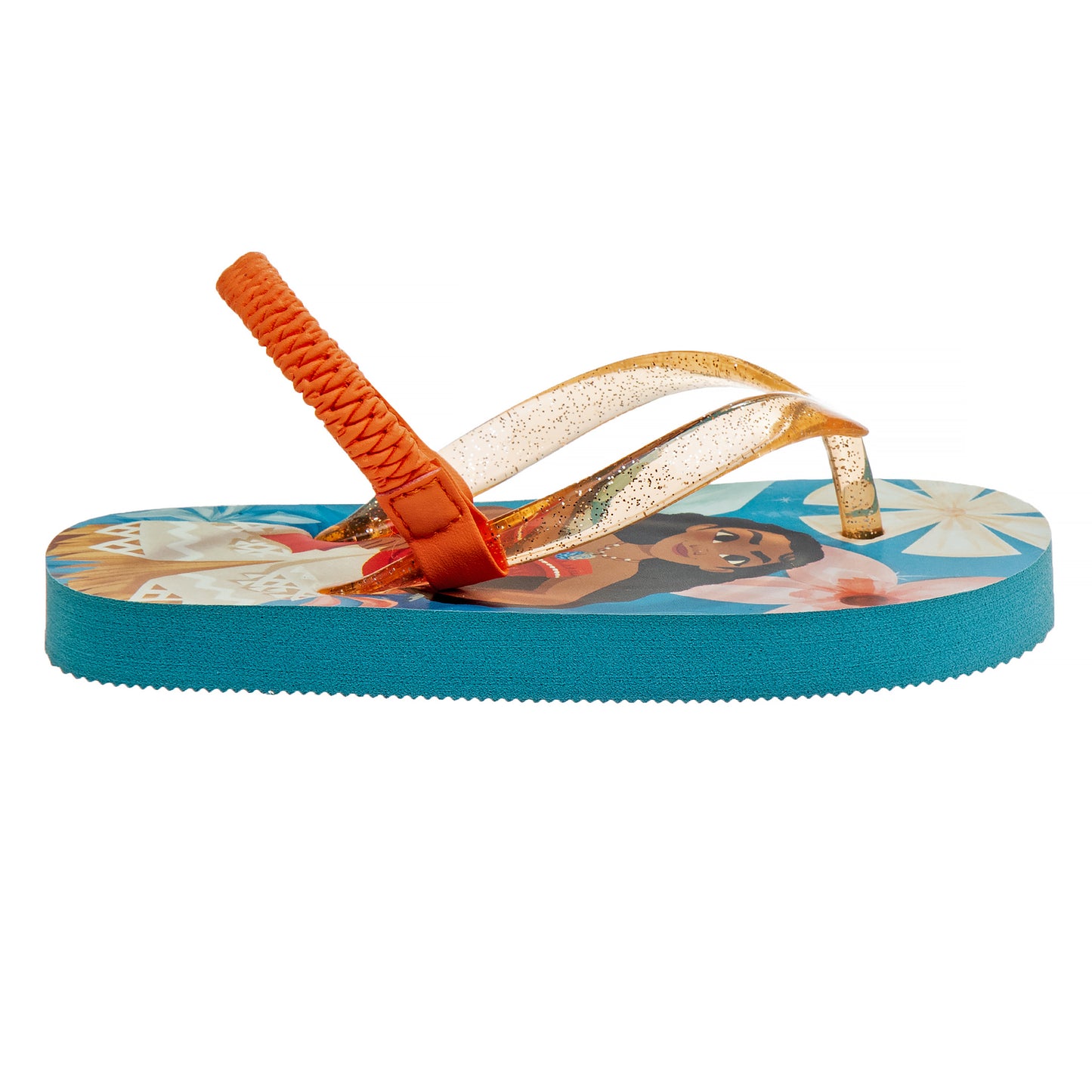 Disney Moana Girls' Flip-Flops - Fun and Comfortable Sandals with a Back Strap (Toddler)
