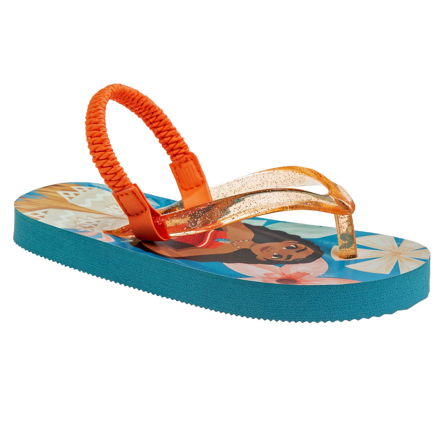 Disney Moana Girls' Flip-Flops - Fun and Comfortable Sandals with a Back Strap (Toddler)