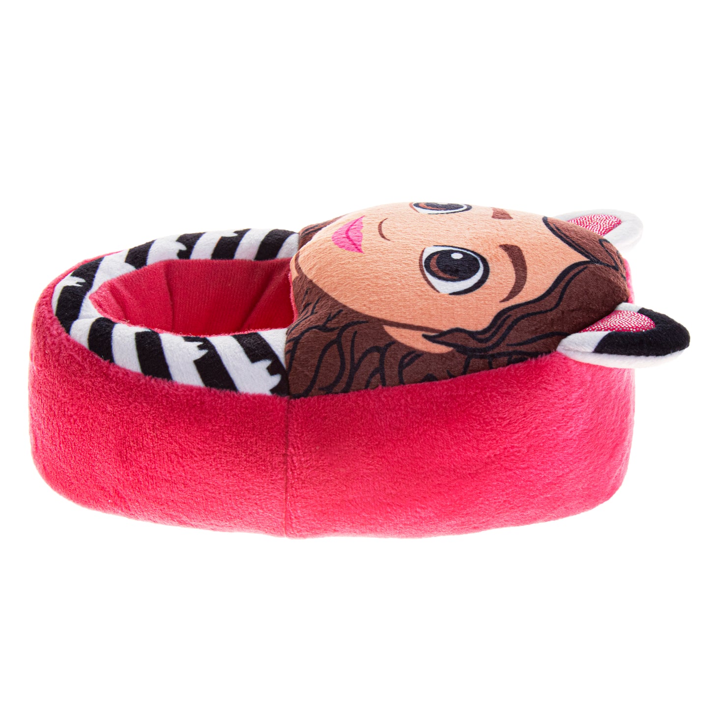 Gabby's Dollhouse Girls' Pandy Paws Plush Slippers, Cozy Fuzzy Indoor House Shoes (Toddler/Little Kid/Big Kid)