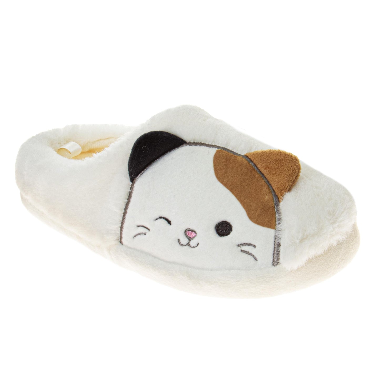 Squishmallows Cameron the Cat House Slippers Women's  Plushy Comfy Soft Cozy Warm Indoor Wear (Adult)