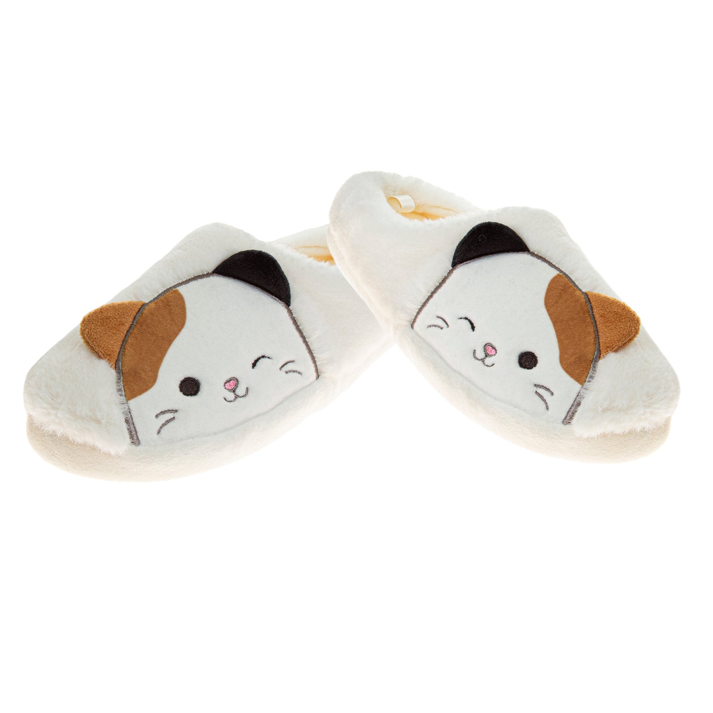Squishmallows Cameron the Cat House Slippers Women's  Plushy Comfy Soft Cozy Warm Indoor Wear (Adult)