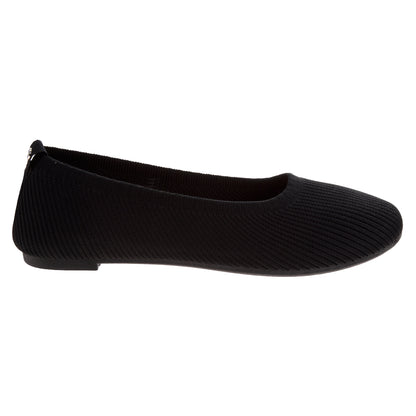 Danskin Women’s Knit Ballet Flats, Lightweight Round-Toe Slip-On Casual Comfort Shoes