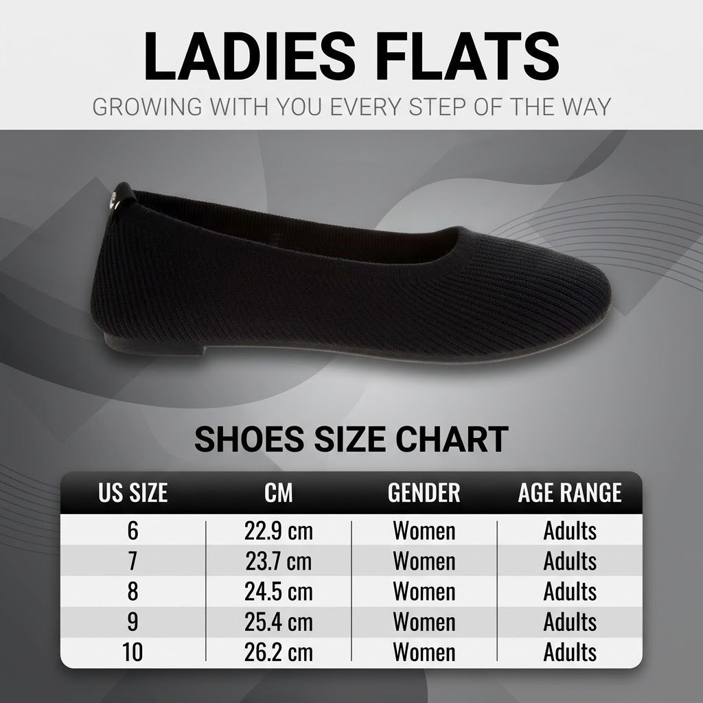 Danskin Women’s Knit Ballet Flats, Lightweight Round-Toe Slip-On Casual Comfort Shoes
