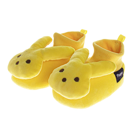 Peeps Sock Slippers for Toddler Gils' Plush Warm Fuzzy Comfort Dual Size (Toddler)