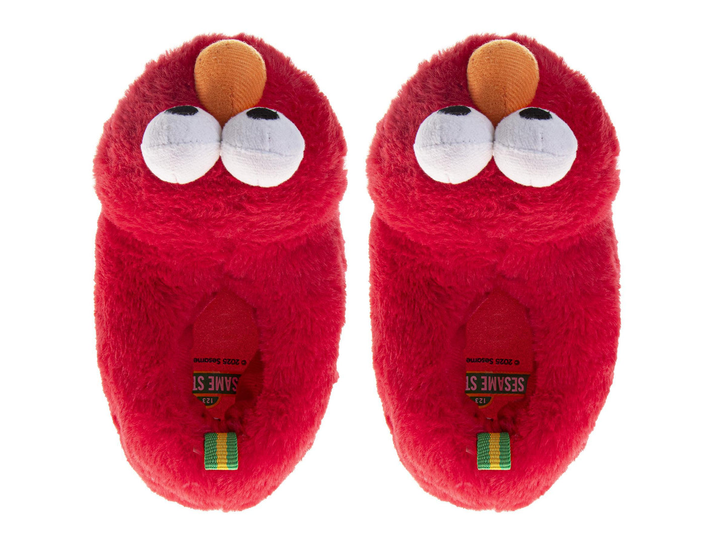 Sesame Street Elmo Design Slippers Kids - Warm Plush Lining Non-Skid Indoor Wear Cozy Fit (Toddler – Big Kid)