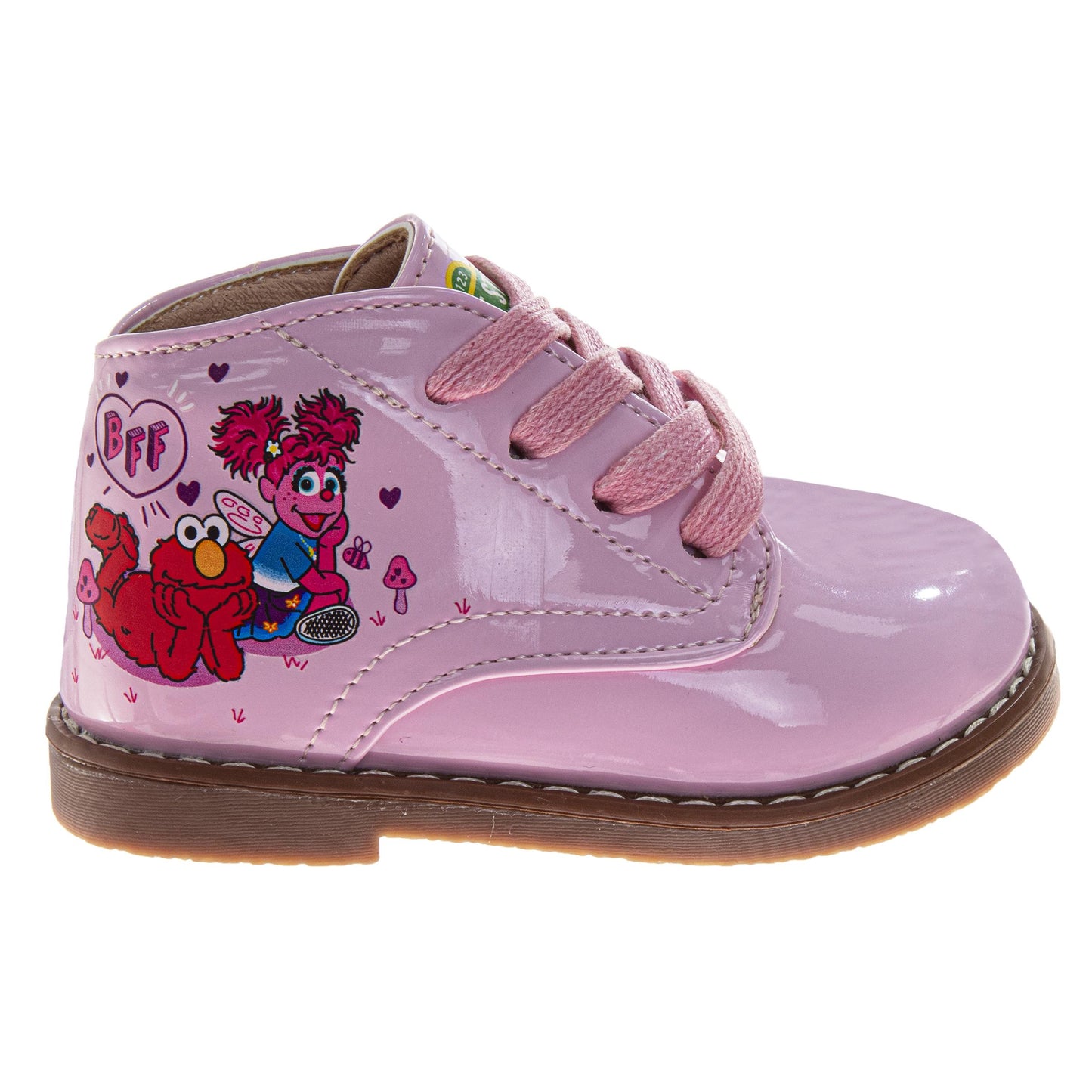 Sesame Street Infant Walking Shoes Baby Abby Cadabby Patent First Walker Boots (Infant/Toddler)