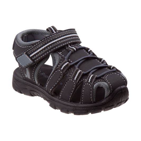Rugged Bear ClosedToe Sport Sandals Boys'  Outdoor Ready ClosedToe Protection Adjustable Straps Durable Comfort Fit (Little Kid / Toddler)