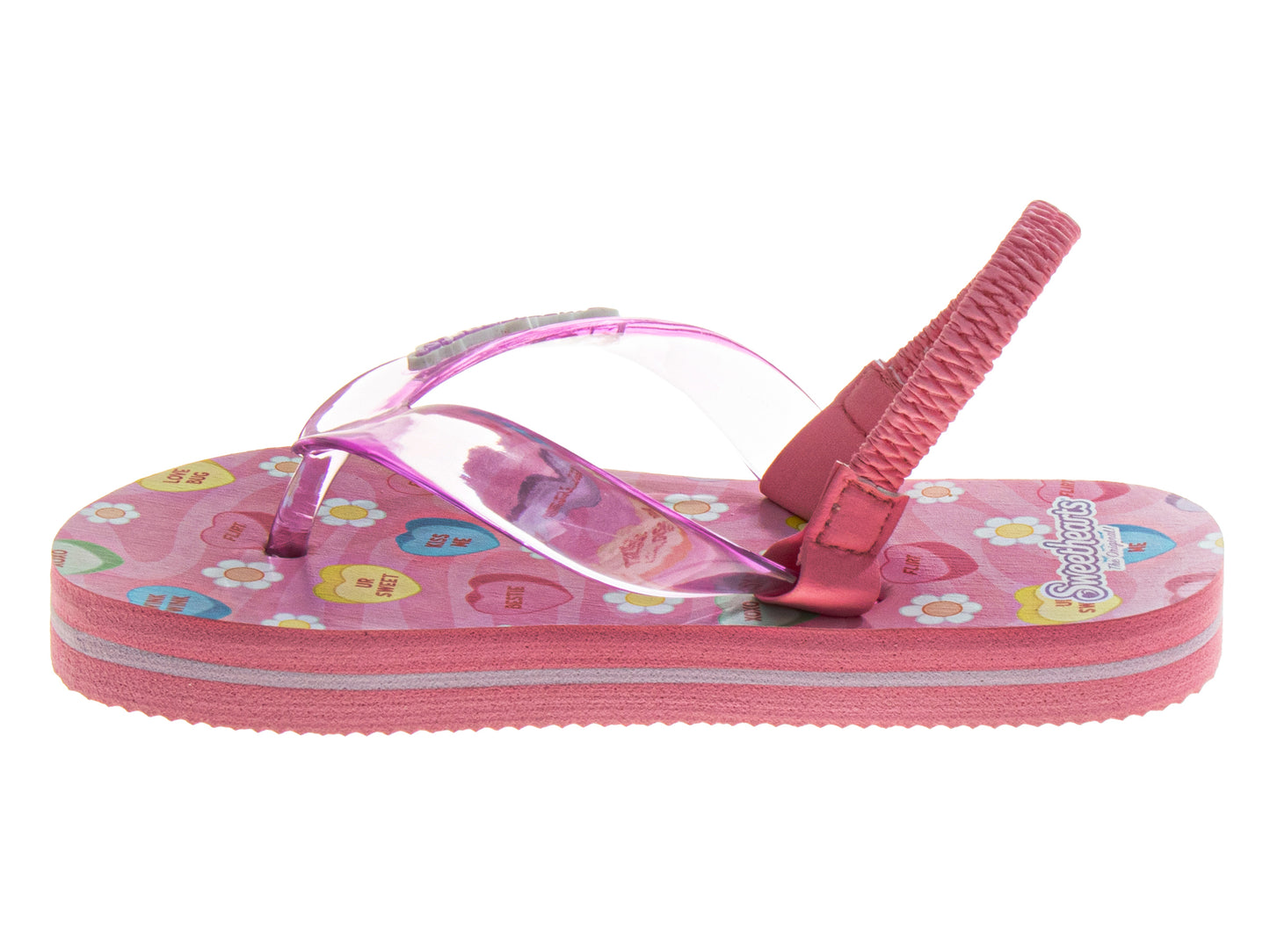 Sweethearts Girls Shoes, Girls Flip Flops, Thong Sandals - Kids Beach and Pool Shoes, Slip On Pink and Purple (Toddler/Little Kids)