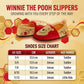 Winnie the Pooh Boys/Girls Slippers  - Pooh Plush Warm Soft Aline Comfy Lightweight House Shoes (5-10 toddler)