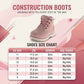 Josmo Kids' Unisex Lace-Up Combat Boots, Lightweight Fashion Ankle Boots for Boys & Girls (Little Kid/Big Kid)