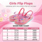 Sweethearts Girls Shoes, Girls Flip Flops, Thong Sandals - Kids Beach and Pool Shoes, Slip On Pink and Purple (Toddler/Little Kids)