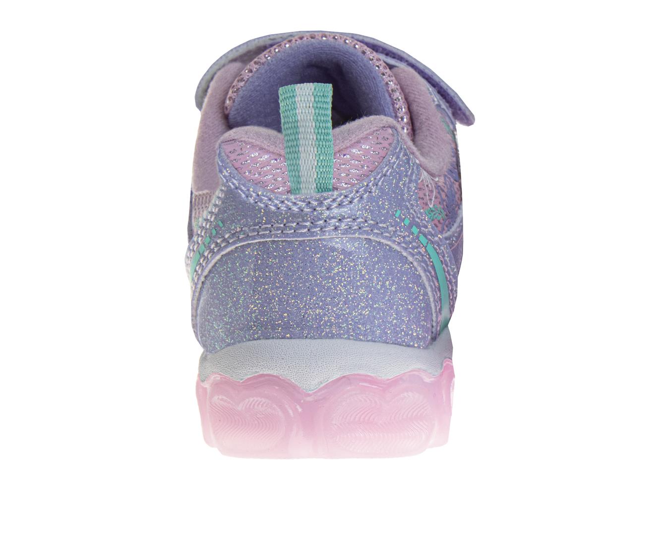 Disney The Little Mermaid Girls' Hook and Loop Light Up Fashion Sneakers (Toddlers)