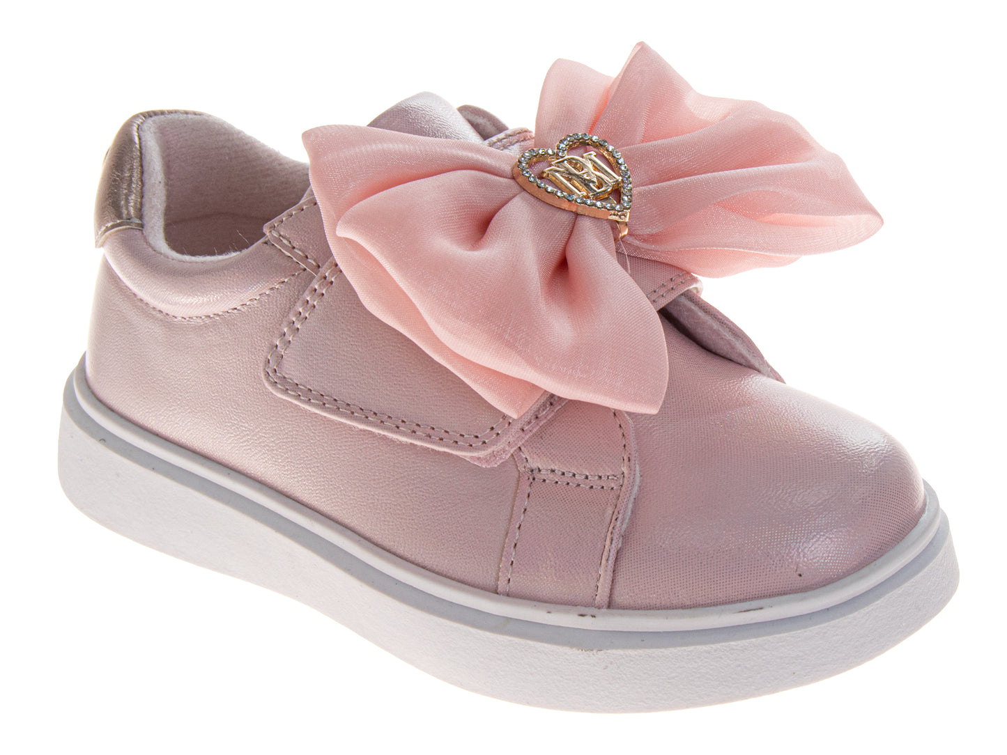b adgley m ischka Sneakers for Girls Easy Hook-and-Loop Stylish (Toddler)