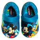 Disney Mickey Mouse Slippers Toddler Boys  SlipOn Cozy Warm Soft Plush Indoor Wear Relax & Play (Toddler / Little Kids)