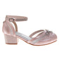 Badgley Mischka Dress Shoes Girls  Elegant Sparkle Formal Occasion Fashion Forward Comfort Fit (Little Kid / Big Kid)