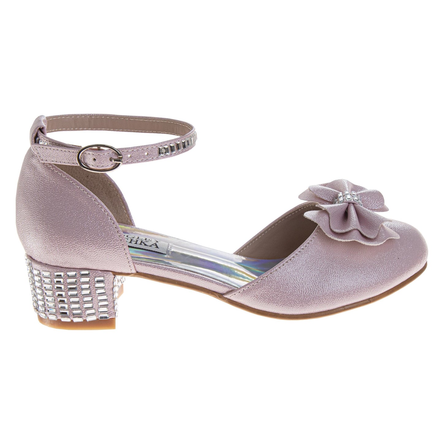 Badgley Mischka Dress Shoes Girls'  Elegant Sparkle Fashion Forward Comfort Fit (Little Kid / Big Kid)