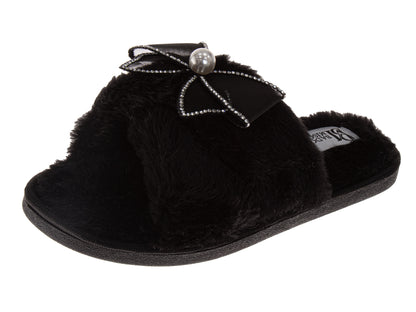 Badgley Mischka Women Bow Comfort Slippers (Adults)