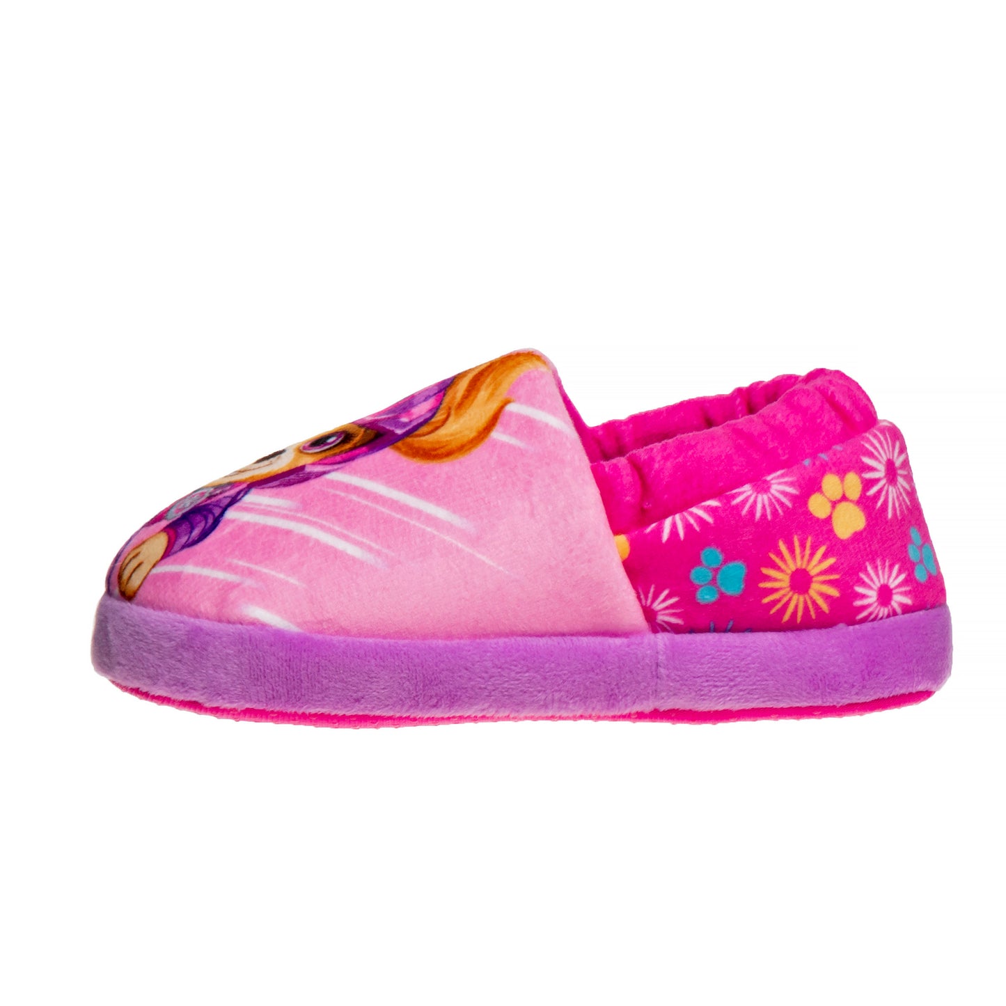 Nickelodeon Girls's' Paw Patrol Plush Fuzzy Skye and Liberty Slippers (Toddler)